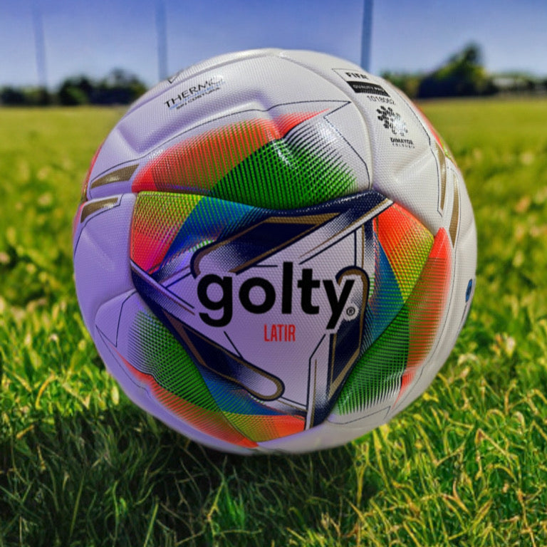 BALÓN DE FÚTBOL PROFESIONAL GOLTY LATIR NO.5 COSIDO A MANO