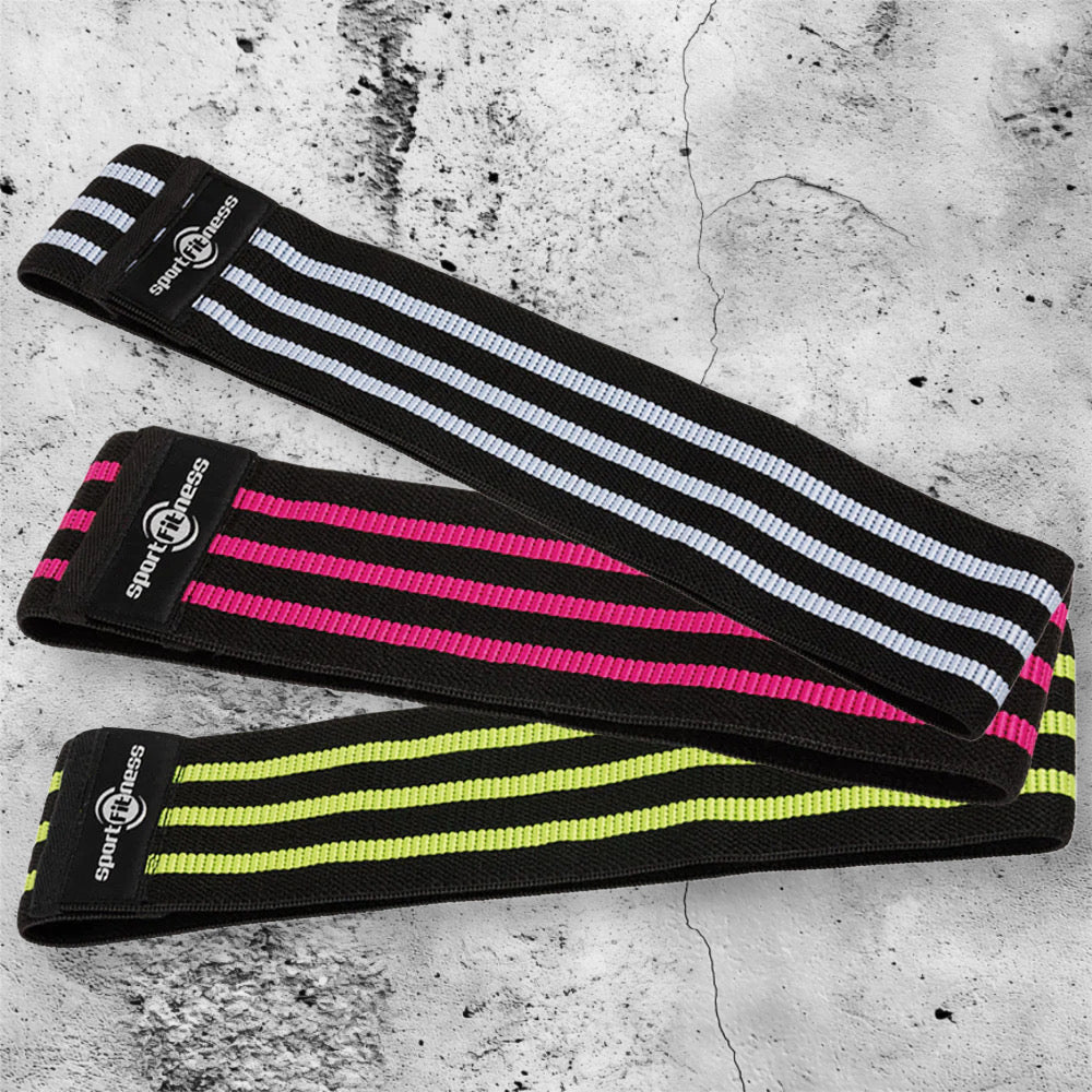 SET DE BANDAS ELASTICAS EN TELA SPORTFITNESS