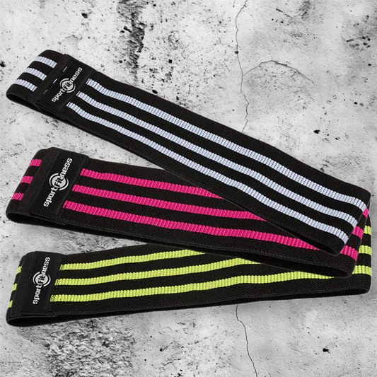 SET DE BANDAS ELASTICAS EN TELA SPORTFITNESS